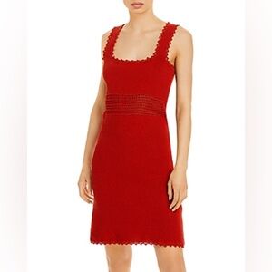 Rebecca Taylor Square Neck Mini Dress